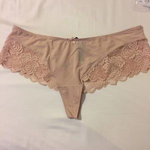 adore me nude lace thong